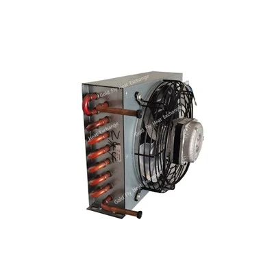 2-rijige 8-gaats verticale koelcondensor met motorventilator